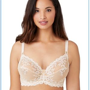 Wacoal, 36D, Floral Lace Underwire Bra, 65191